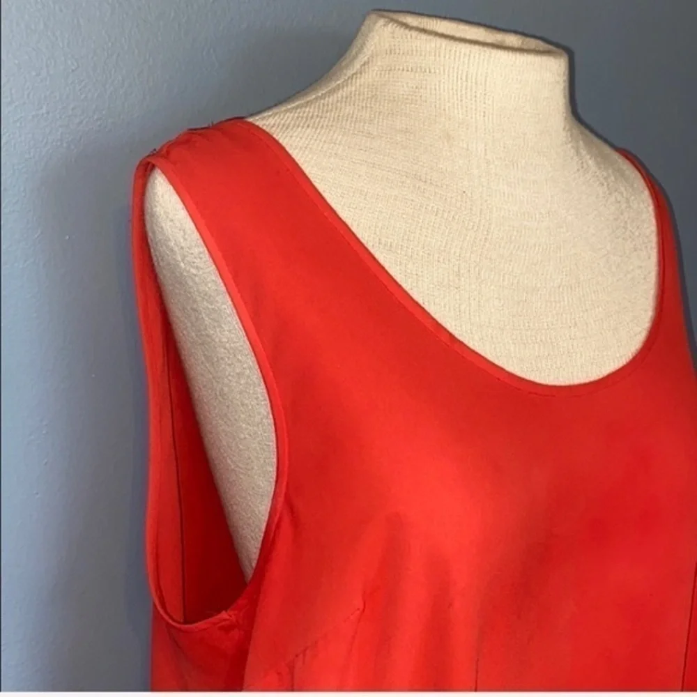 J.Crew sleeveless high-low top size 14,Orange